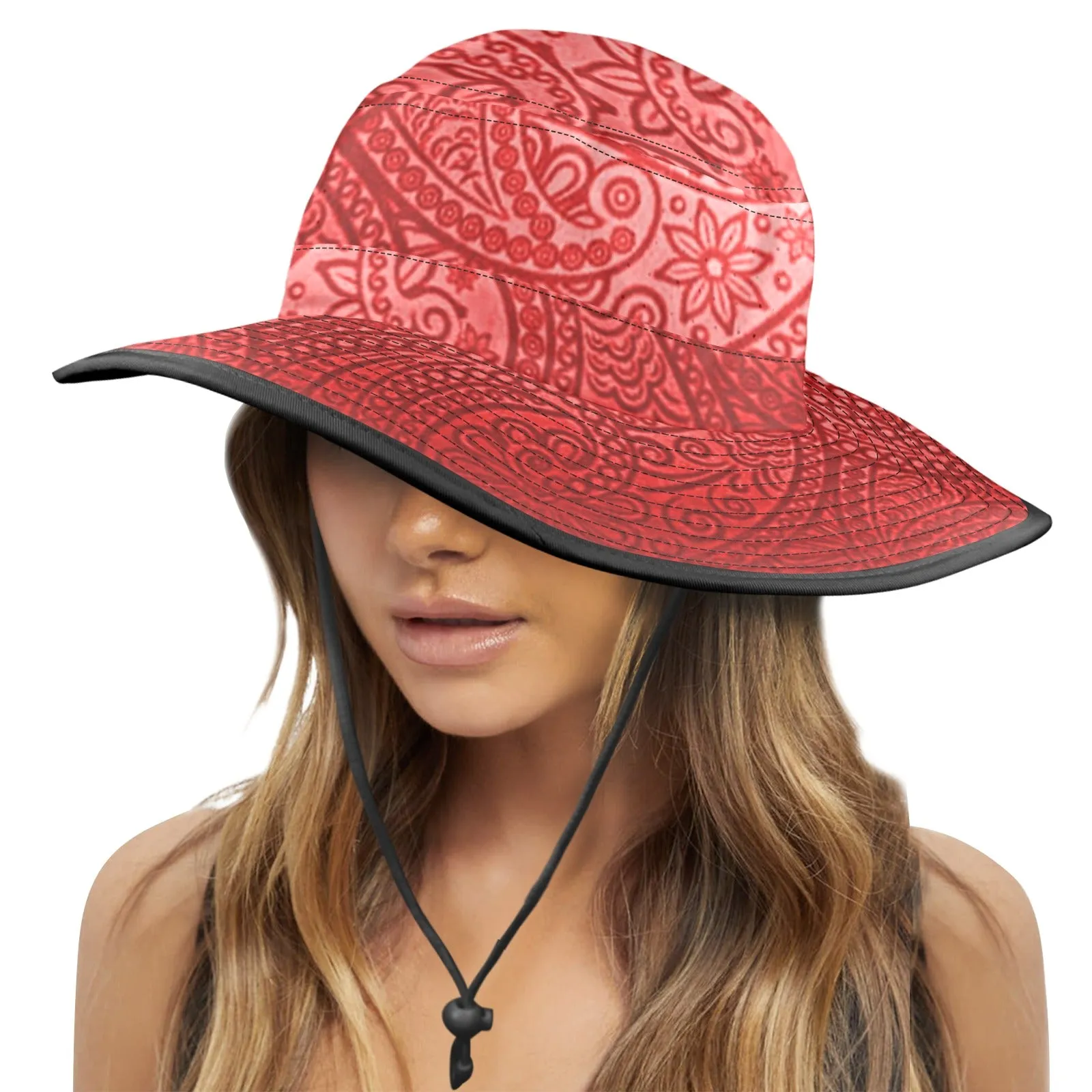 BANDANA DELUXE Wide Brim Bucket Hat