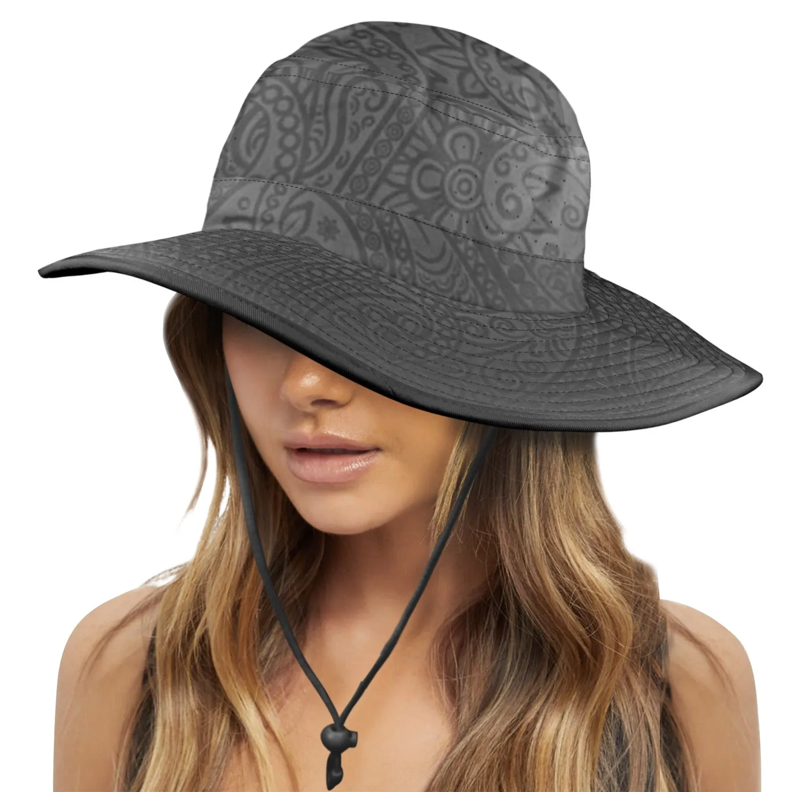 BANDANA DELUXE Wide Brim Bucket Hat