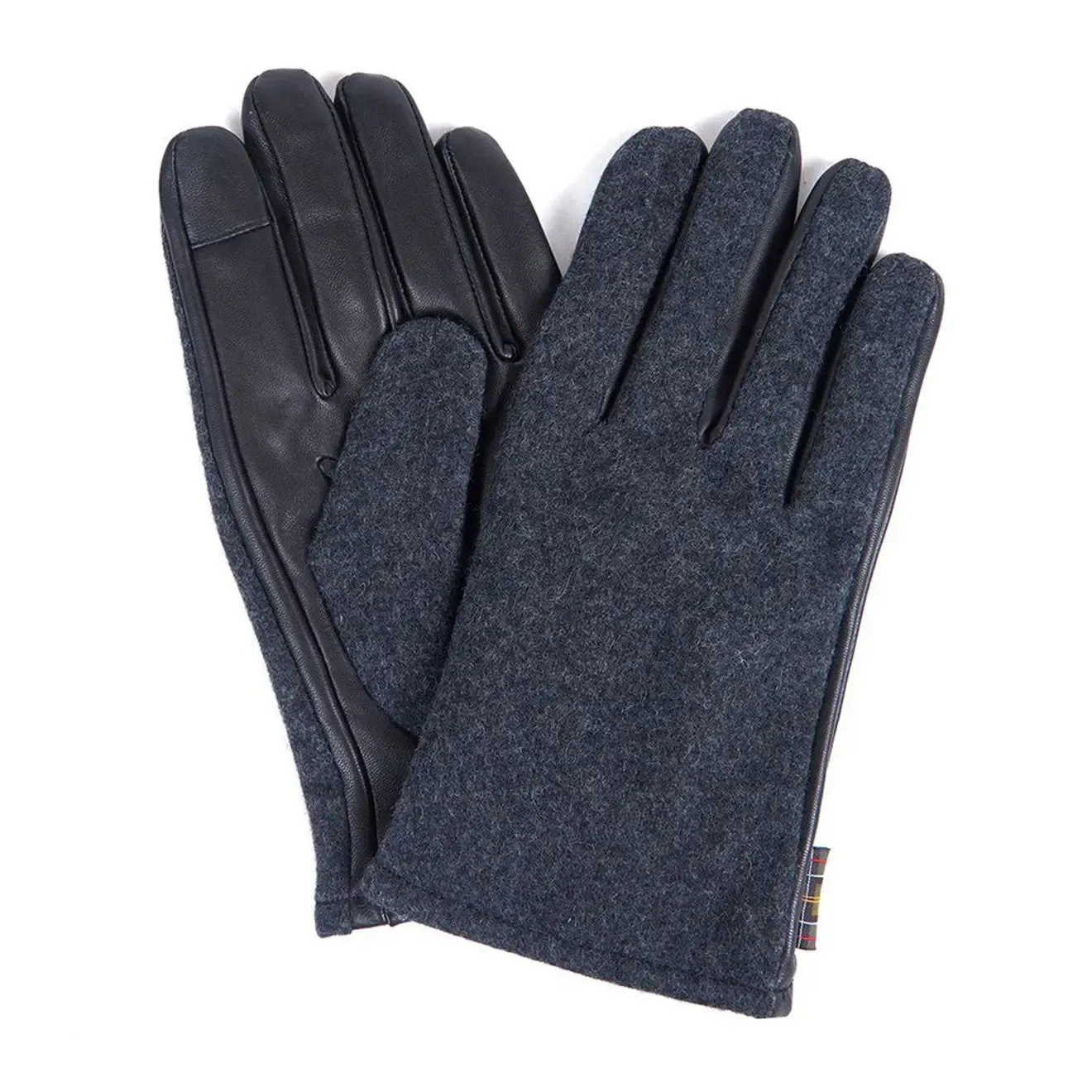 Barbour Meltham Leather Gloves Grey