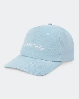 BLOCK LOGO CORDUROY CAP LIGHT BLUE