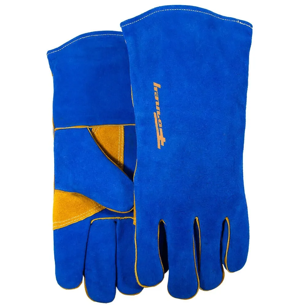 Blue Leather Welding Gloves (Men's L)