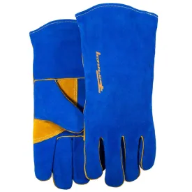 Blue Leather Welding Gloves (Men's L)