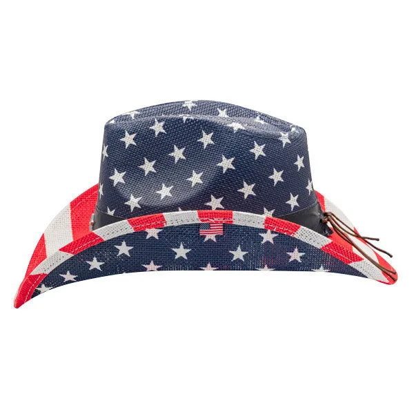 California Hat Company - American Flag Cowboy Hat