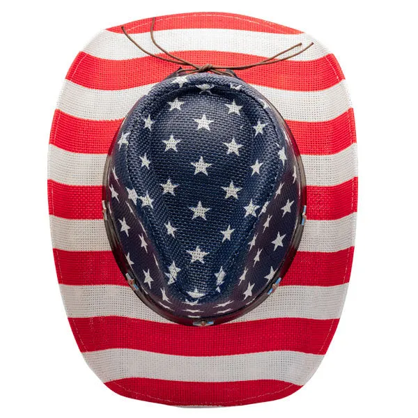 California Hat Company - American Flag Cowboy Hat