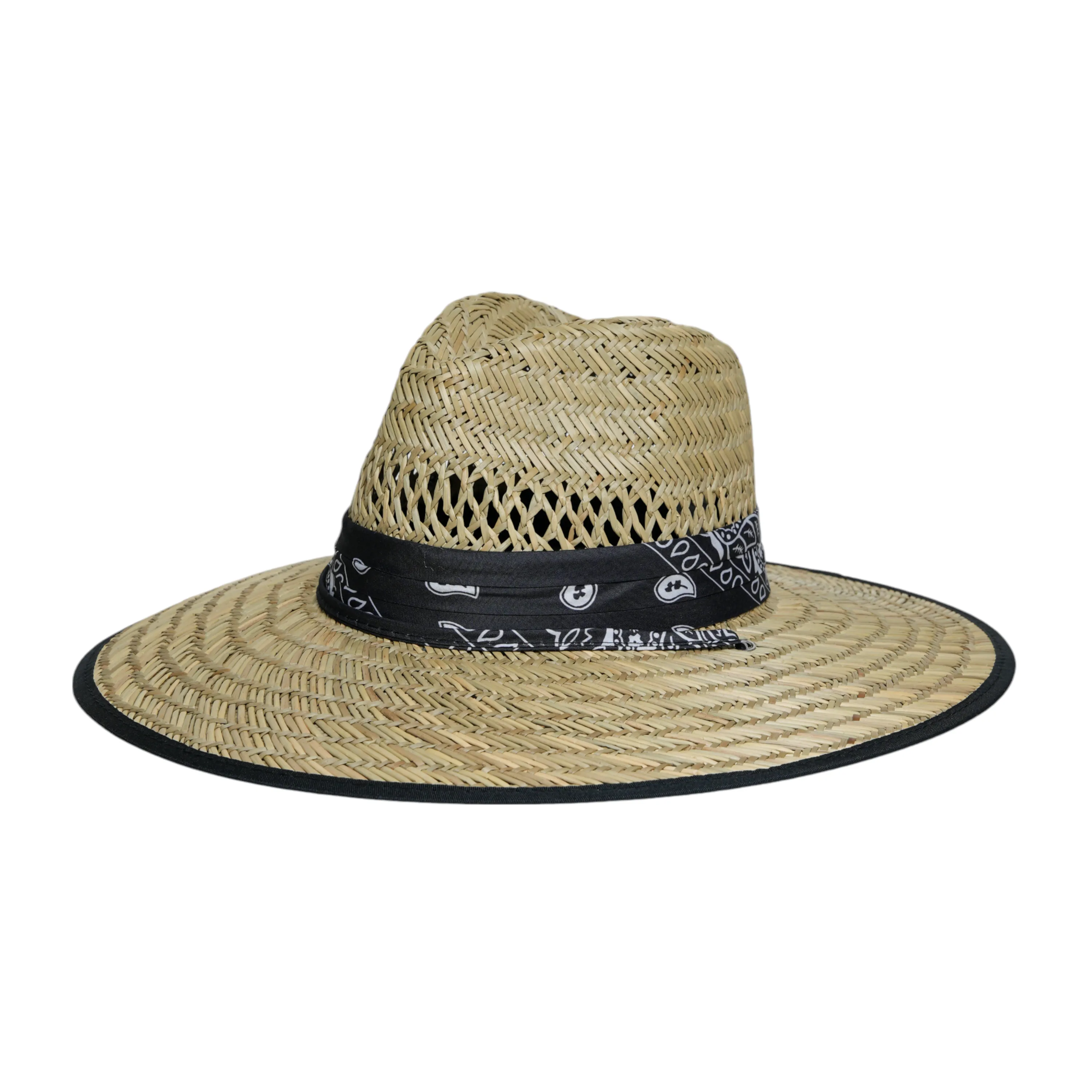 Chokore Wide Brim Grass Panama Straw Hat (Beige)