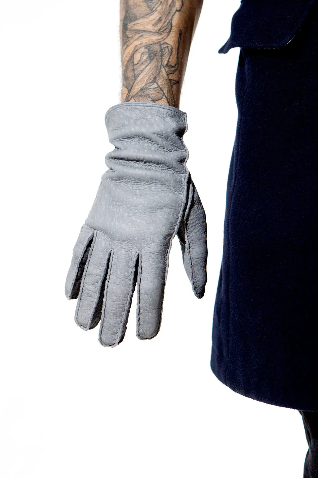 Classic peccary leather glacé gloves for men