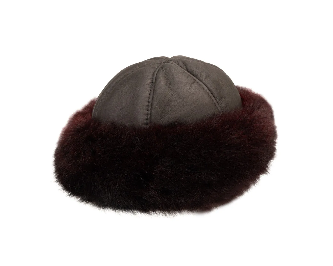 Classic Ruby Fur Hat | Dark Brown Crown