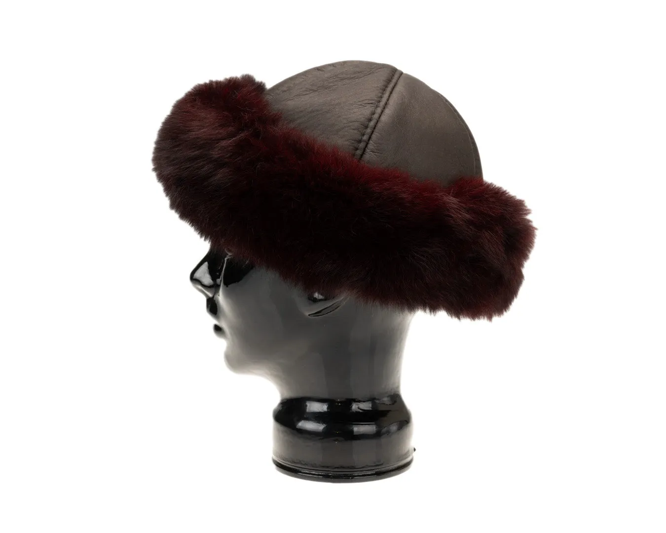 Classic Ruby Fur Hat | Dark Brown Crown