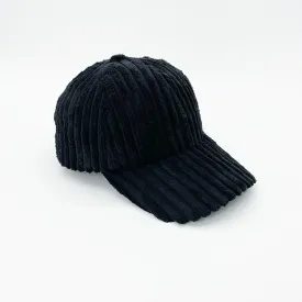 Corduroy Cap in Black