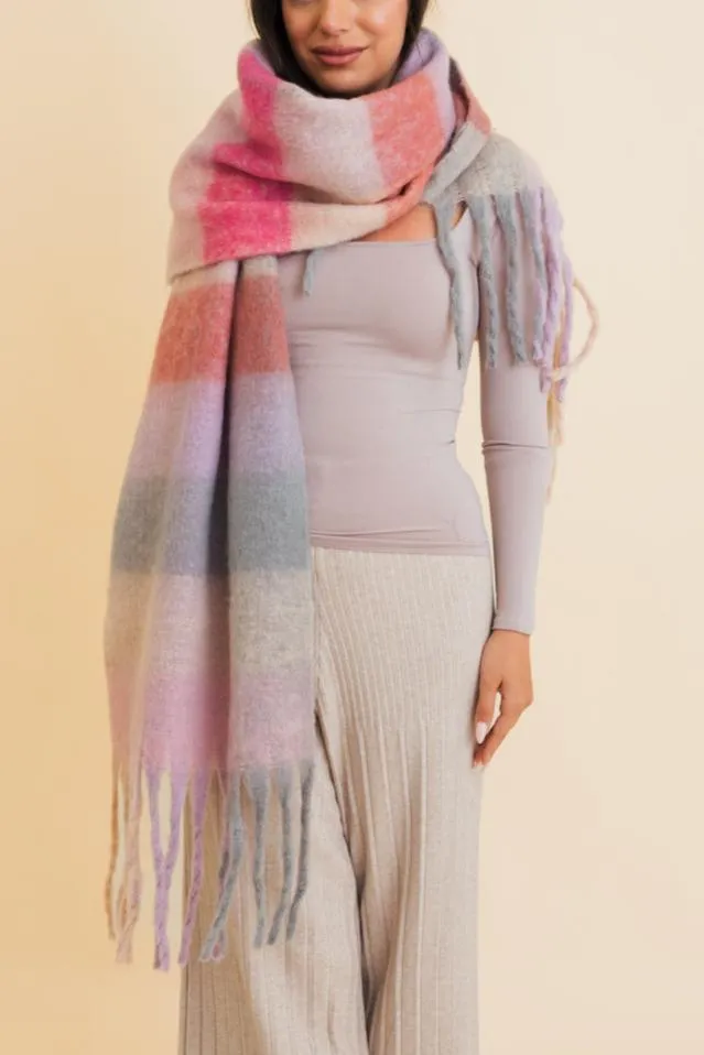 Cozy Breeze Oversized Fringe Scarf - Fall & Winter Essential