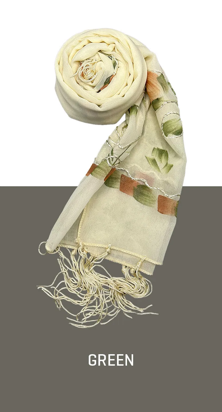 Cream Floral Scarf | Shop online