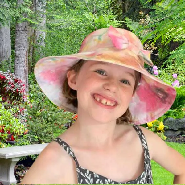 Cutest Kid's Sun Hats, sewing pattern and instructions, two brim sizes, four head sizes, digital format