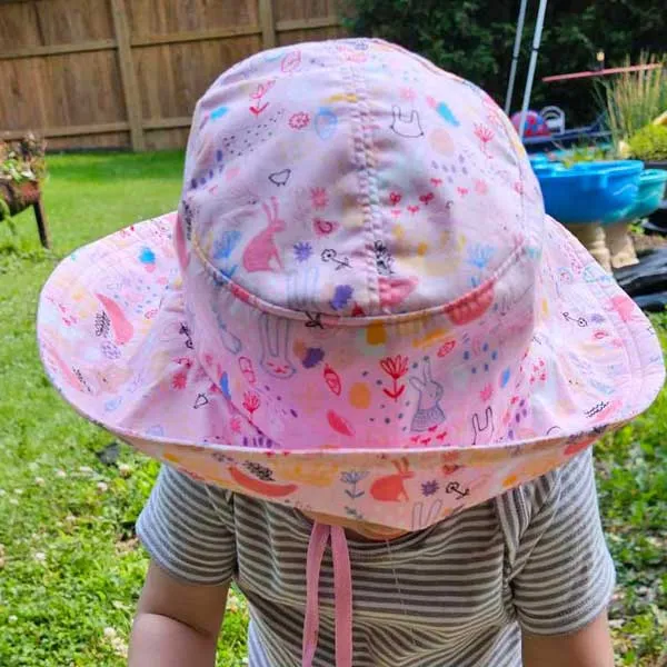 Cutest Kid's Sun Hats, sewing pattern and instructions, two brim sizes, four head sizes, digital format