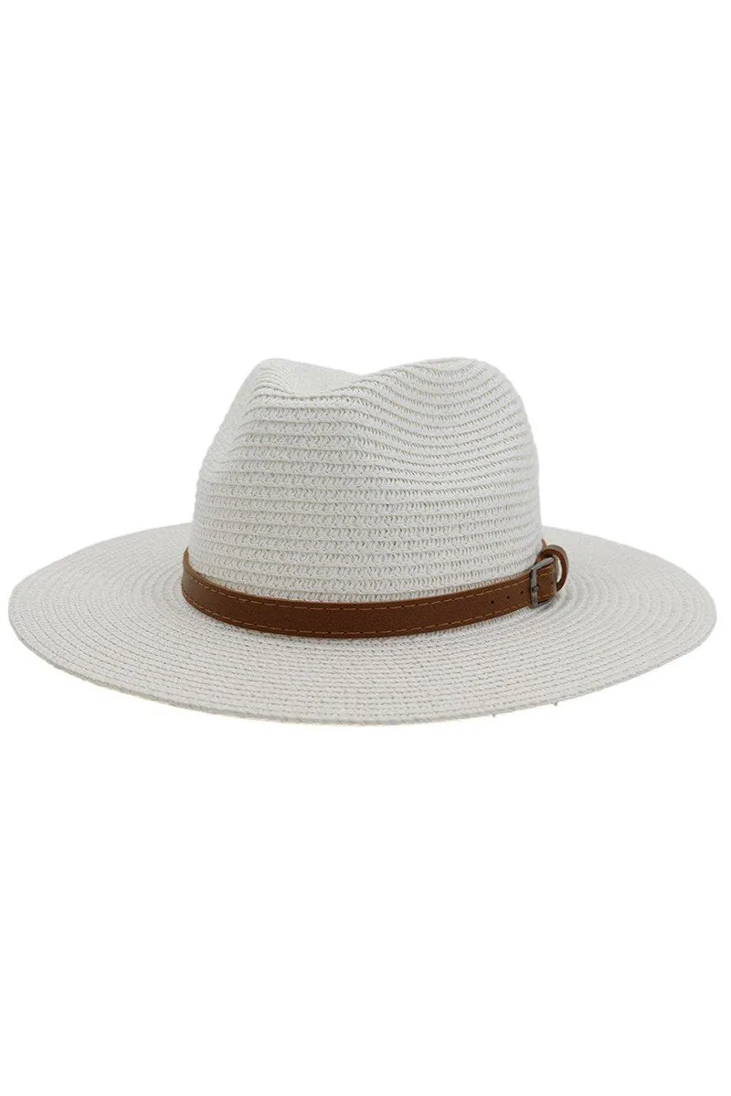 DANDY STITCHED BELT SUMMER PANAMA HAT