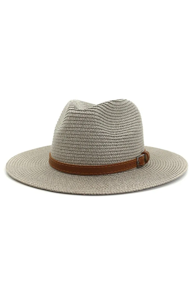 DANDY STITCHED BELT SUMMER PANAMA HAT