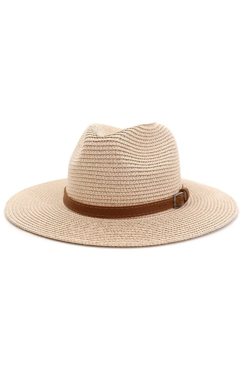 DANDY STITCHED BELT SUMMER PANAMA HAT