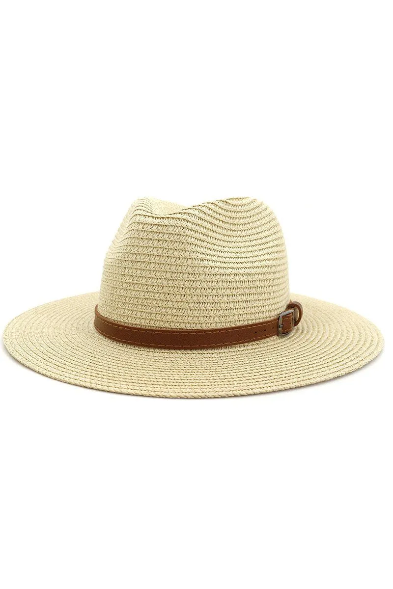 DANDY STITCHED BELT SUMMER PANAMA HAT