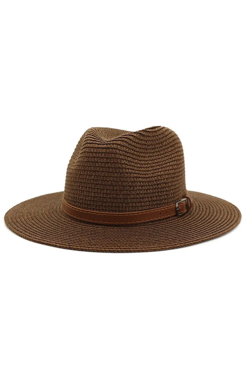 DANDY STITCHED BELT SUMMER PANAMA HAT