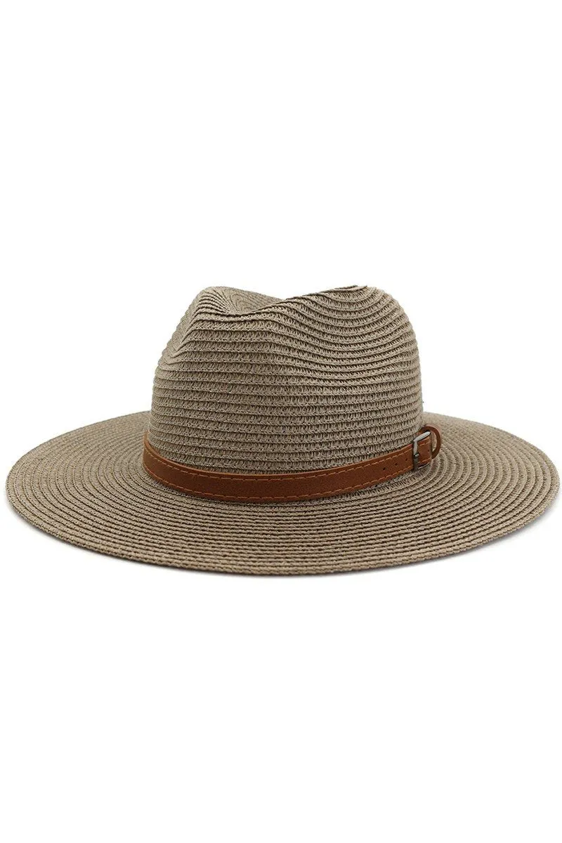 DANDY STITCHED BELT SUMMER PANAMA HAT