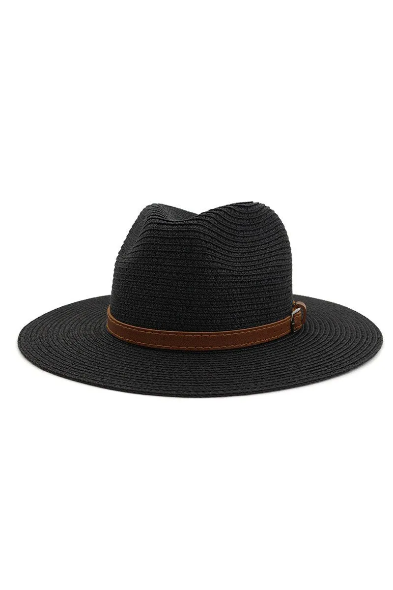 DANDY STITCHED BELT SUMMER PANAMA HAT