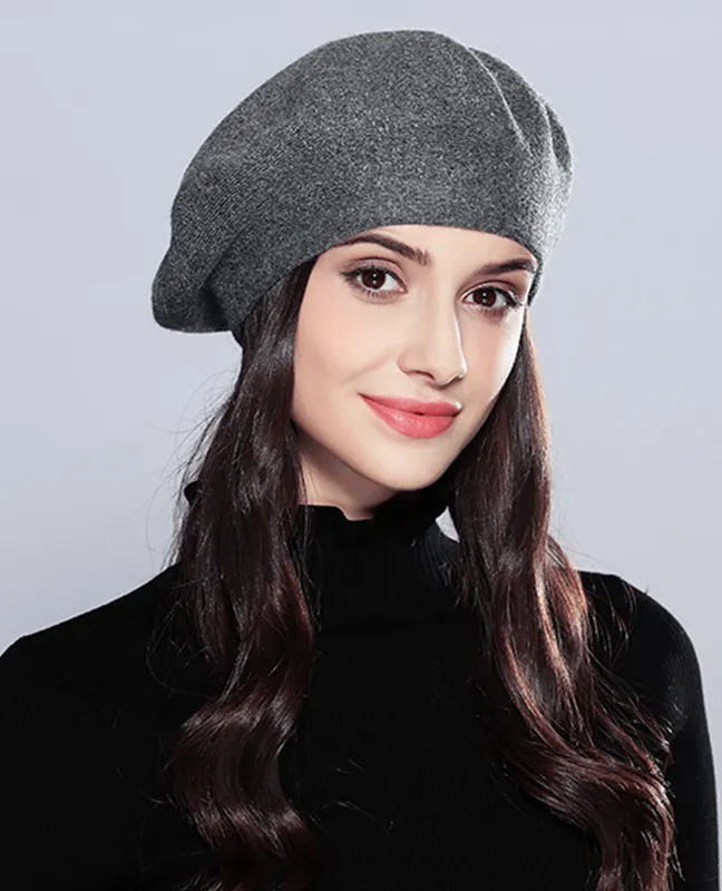 Elegant Knitted Beret