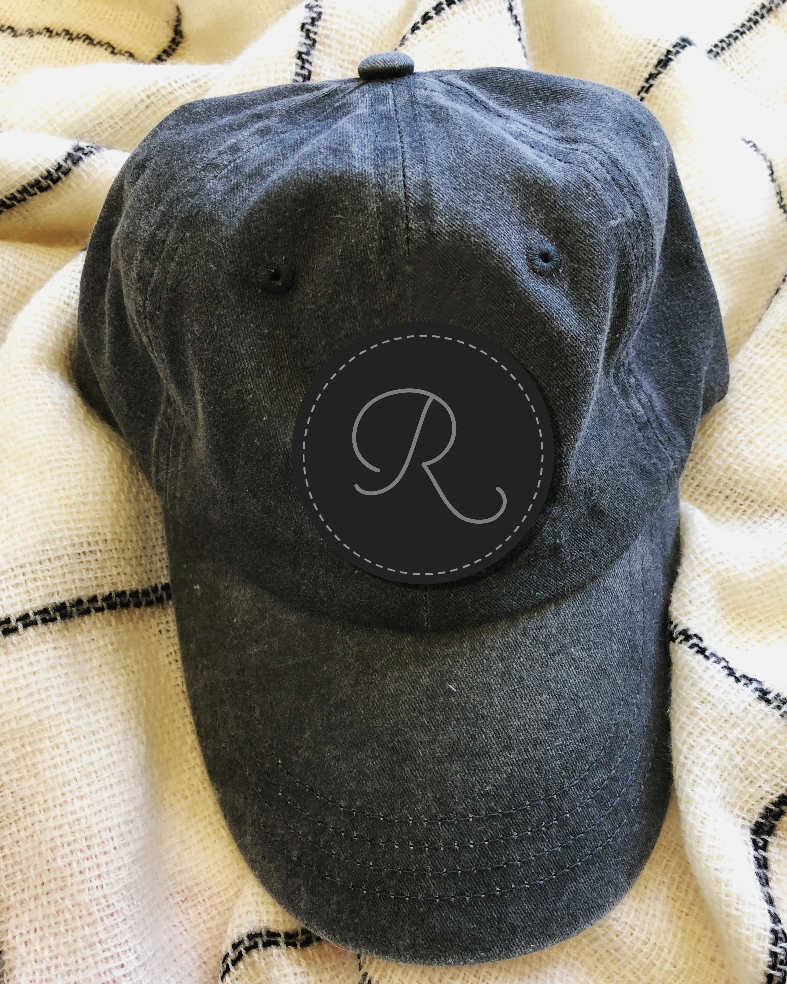 Elegant Script Monogram Hat