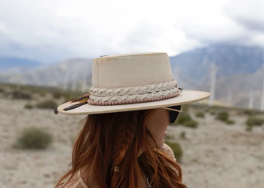 Enchanted Garden: One-of-a-Kind  Boho Hat by Sherri Baldy