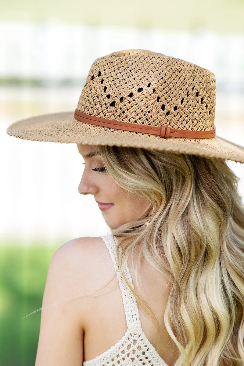 Eyelet Panama Hat