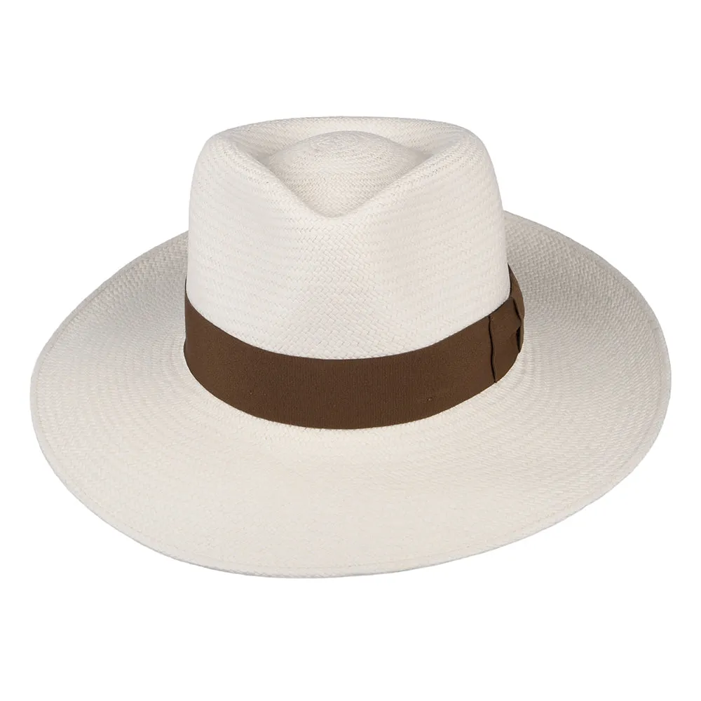 Failsworth Hats Chatsworth Panama Fedora Hat - Bleach-Taupe