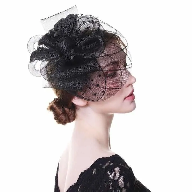 Fascinators Flower Mesh Ribbons Feathers Royal Elegant Fedoras Hat