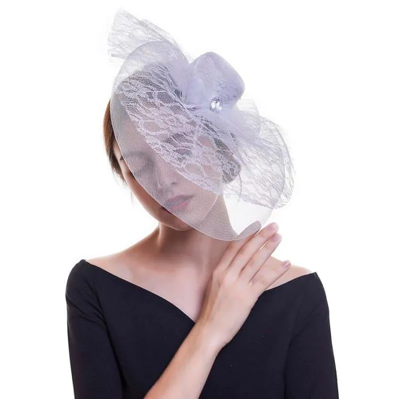 Fascinators Flower Mesh Ribbons Feathers Royal Elegant Fedoras Hat