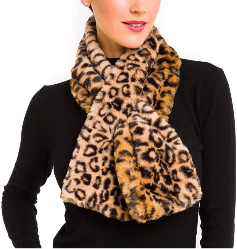 Faux Fur Warm Soft Furry Wrap Scarf