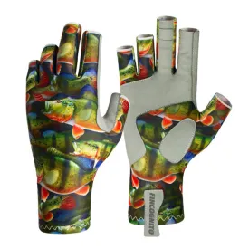 Fin-Flank Peacock Bass Sun Gloves