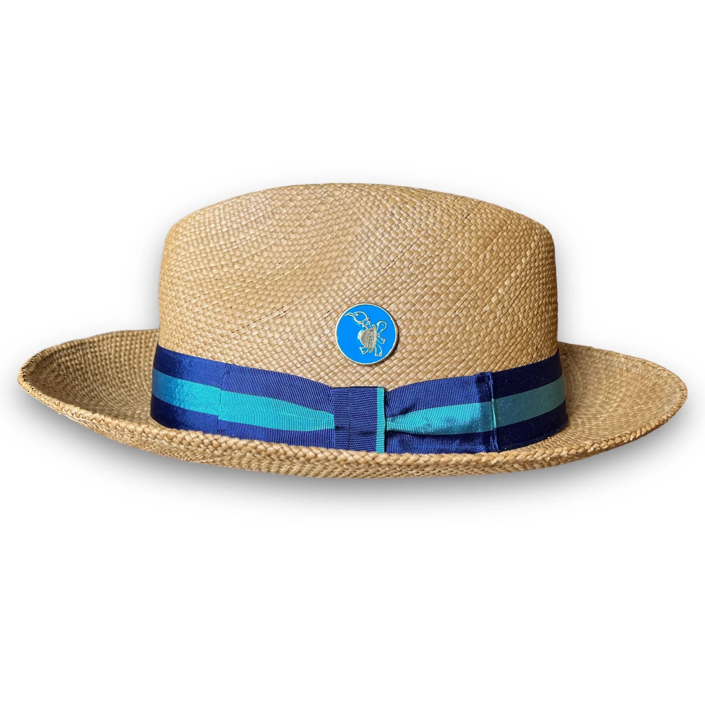 FLAMEKEEPERS HAT CLUB ARUBA BLUE STRAW FEDORA