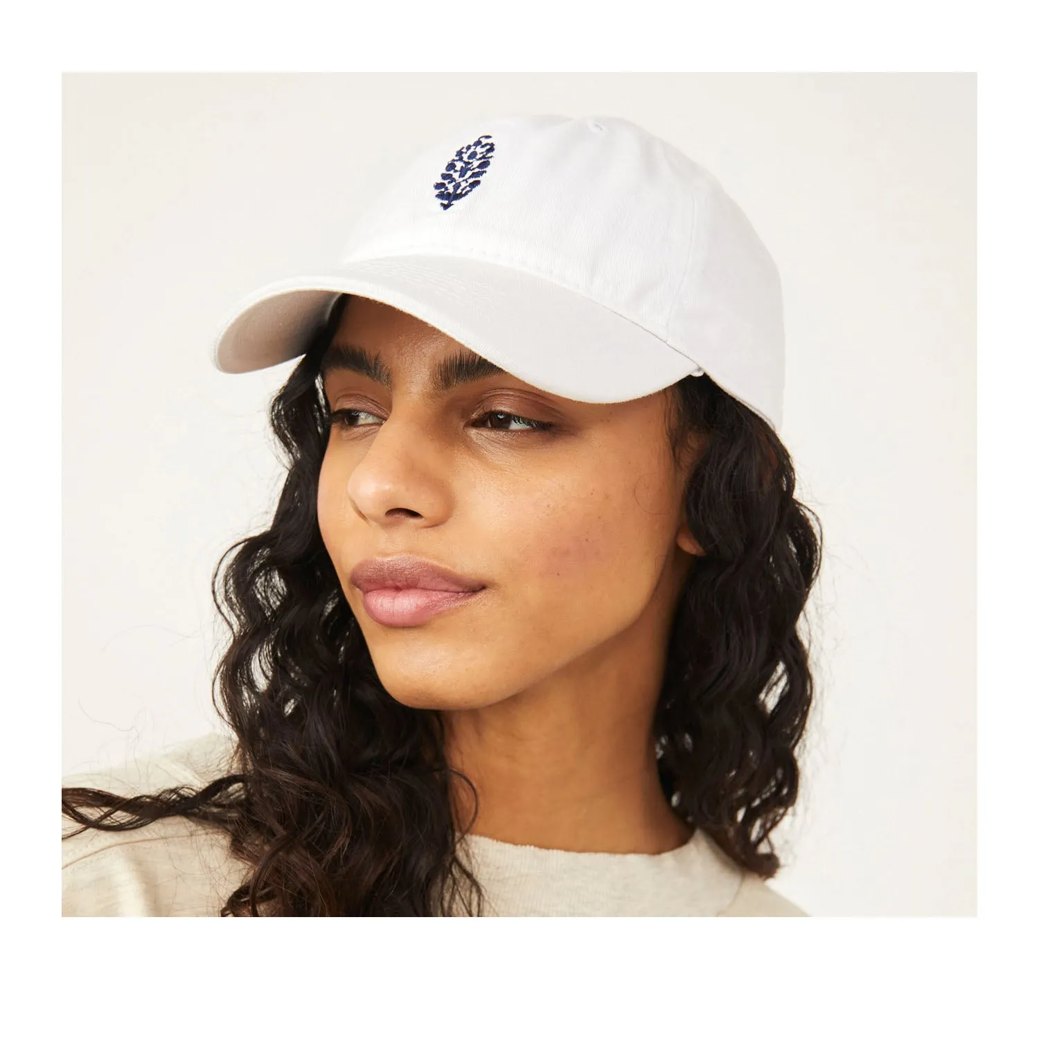 Free People Women's Movement Logo Baseball Cap in White