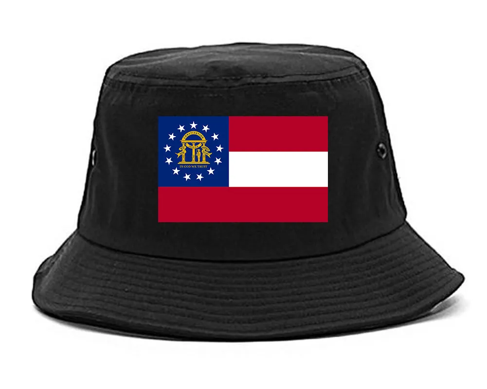 Georgia State Flag GA Chest Mens Bucket Hat