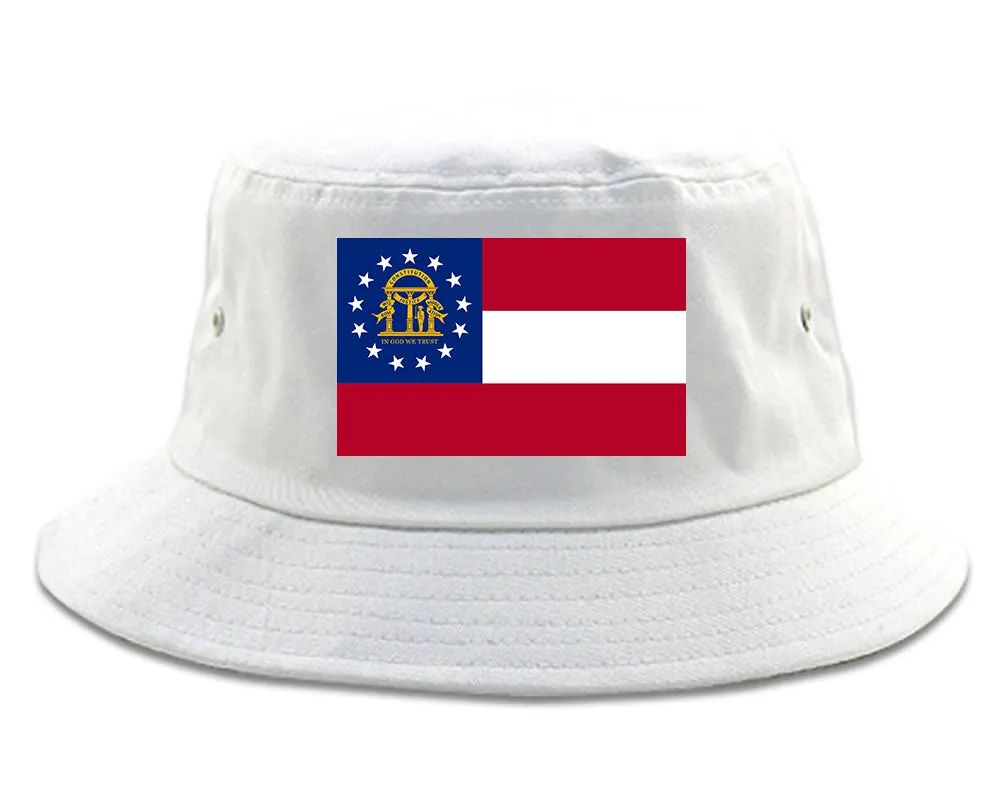 Georgia State Flag GA Chest Mens Bucket Hat