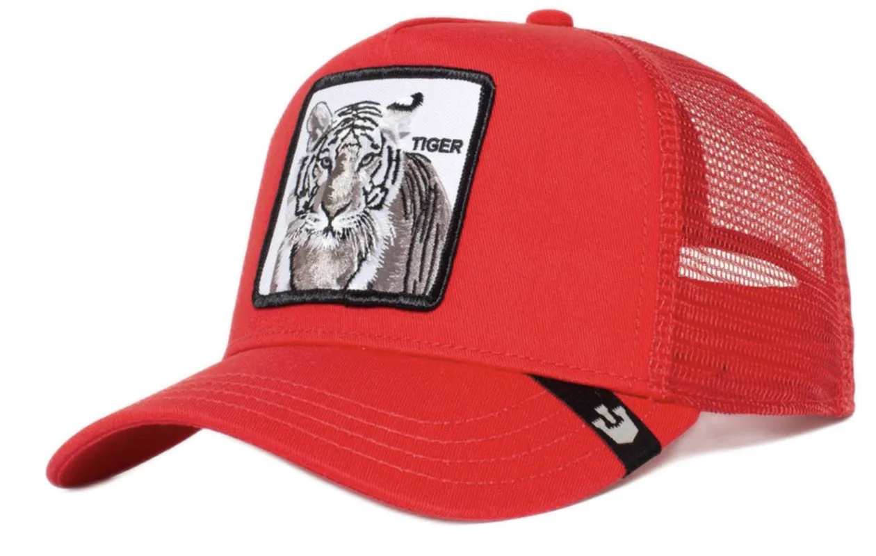 Goorin 'Tiger' Trucker Style Baseball Cap in Red