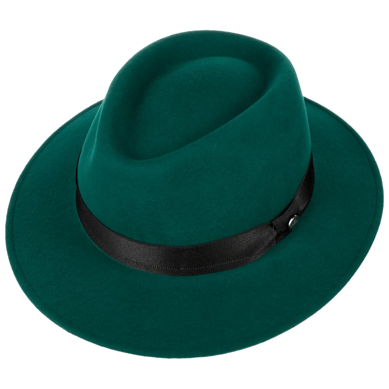 Green Traveller Felt Fedora Hat