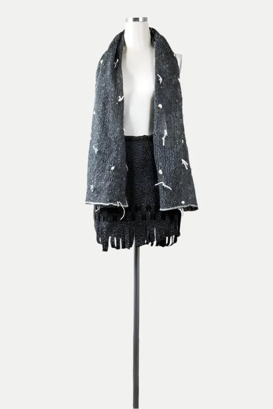 Grey Wool Scarf