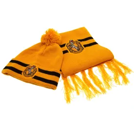 Harry Potter Junior Beanie & Scarf Hufflepuff Set