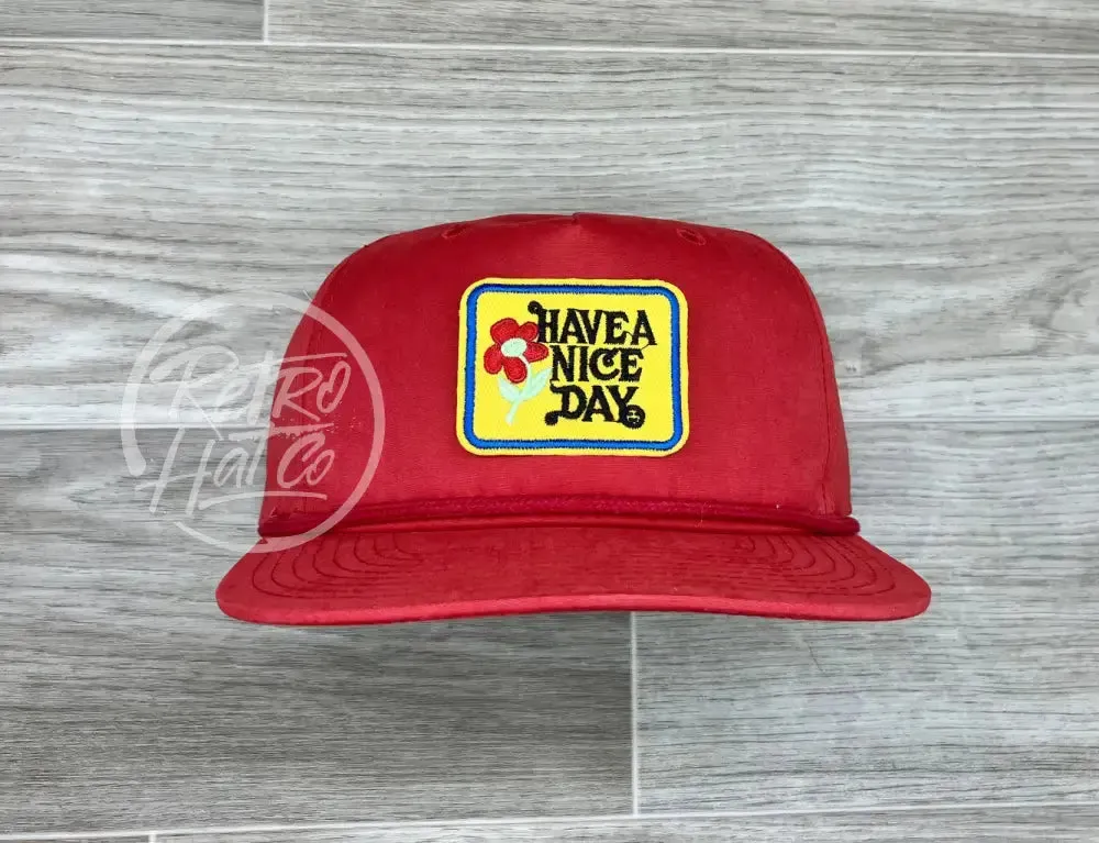 Have a Nice Day (small) on Retro Rope Hat