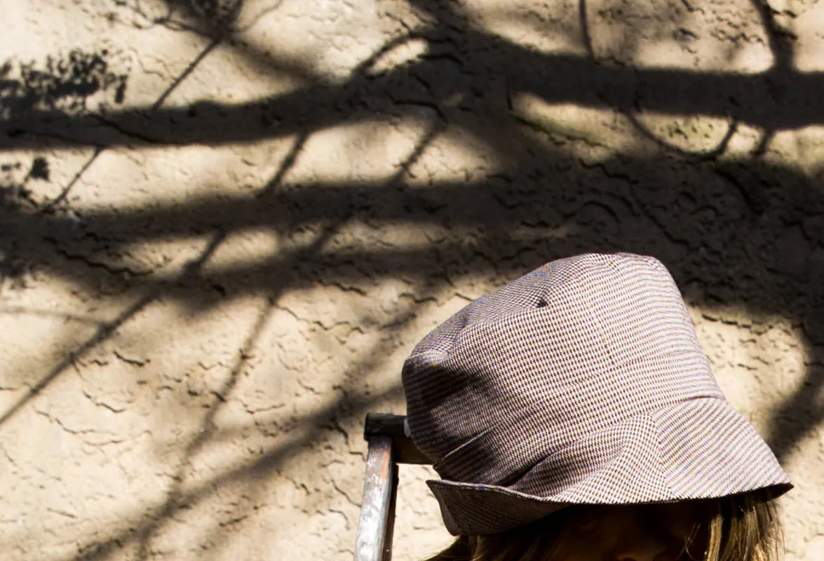 Hound-tooth Print Bucket Hat