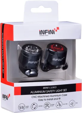 INFINI - Mini-Luxo USB front and rear lightset, black - £49.99