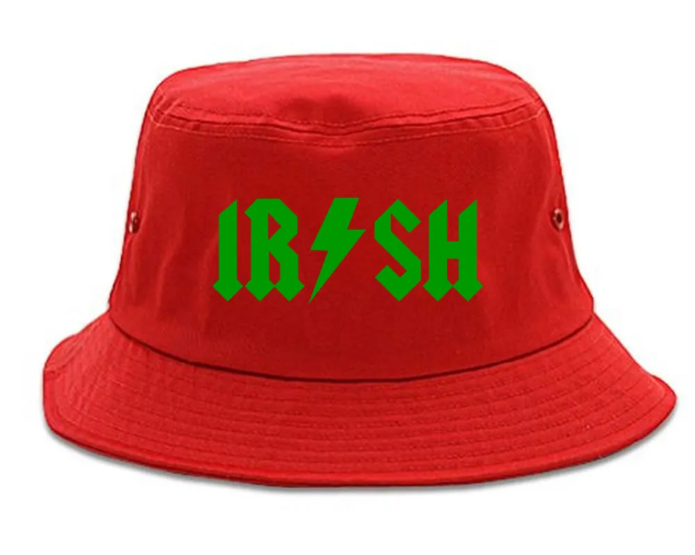 Irish Rockstar Funny Band Logo Mens Bucket Hat