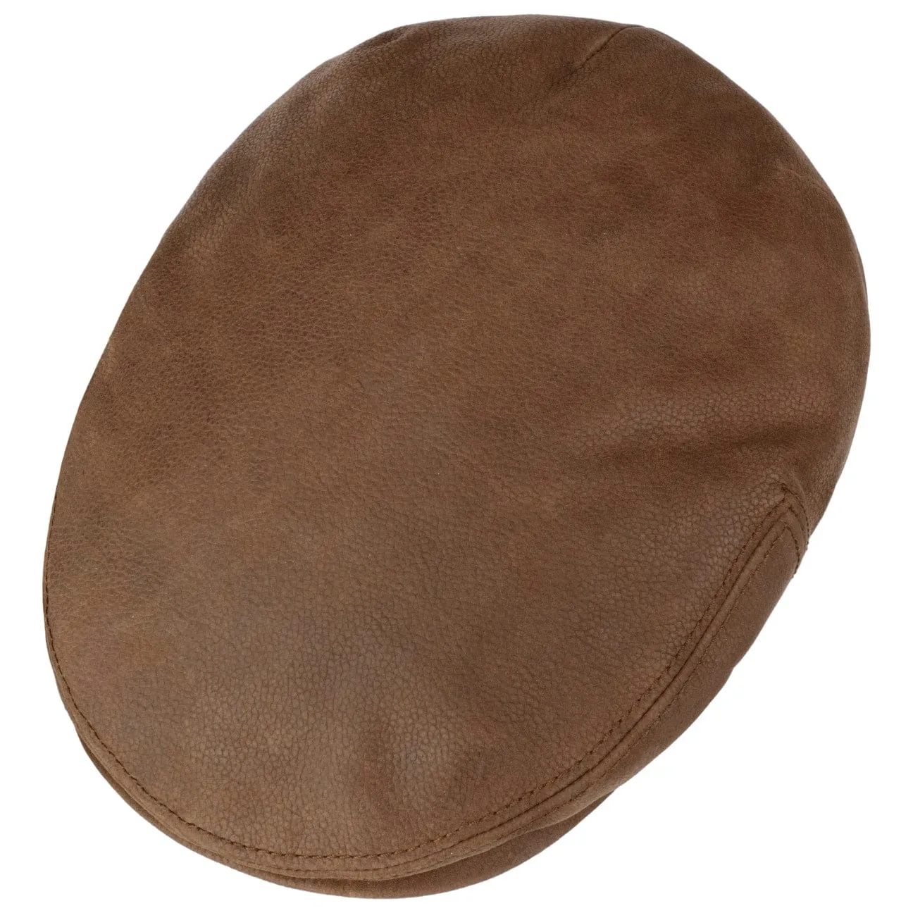 Kent Calf Leather Flat Cap by Stetson