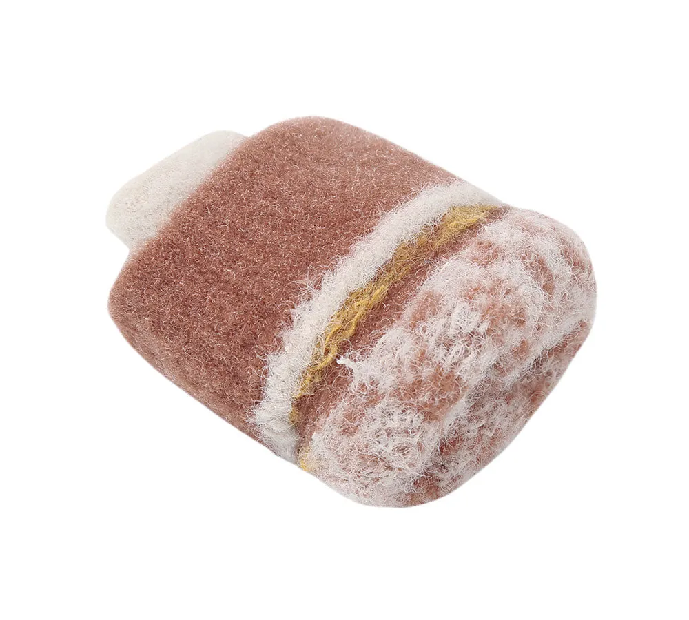 Kids Knit Fingerless Ultra Plush Knit Gloves Mittens