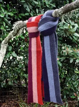 Kids Possum Merino Striped Scarf