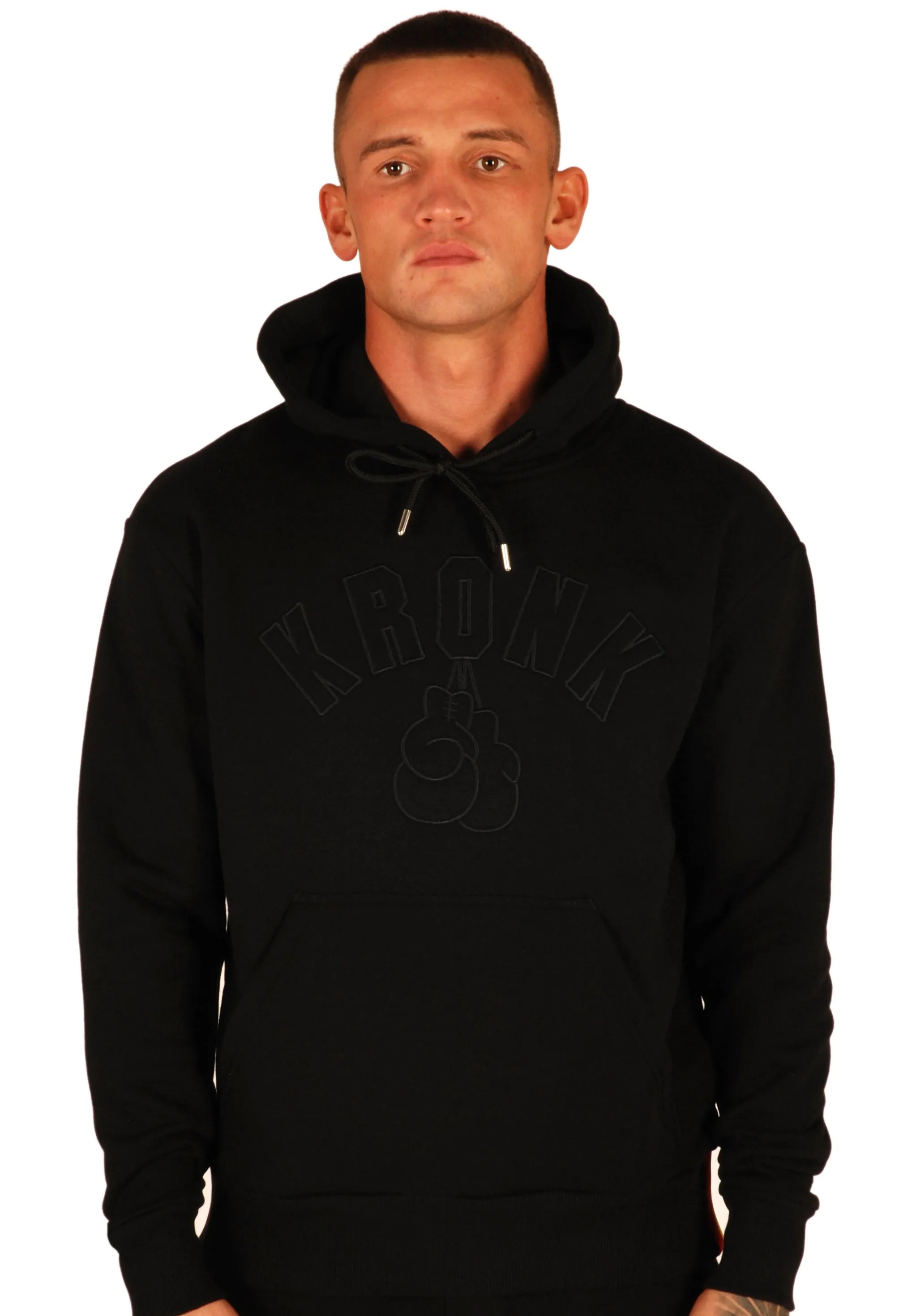 KRONK Gloves Stealth Hoodie Regular Fit Black