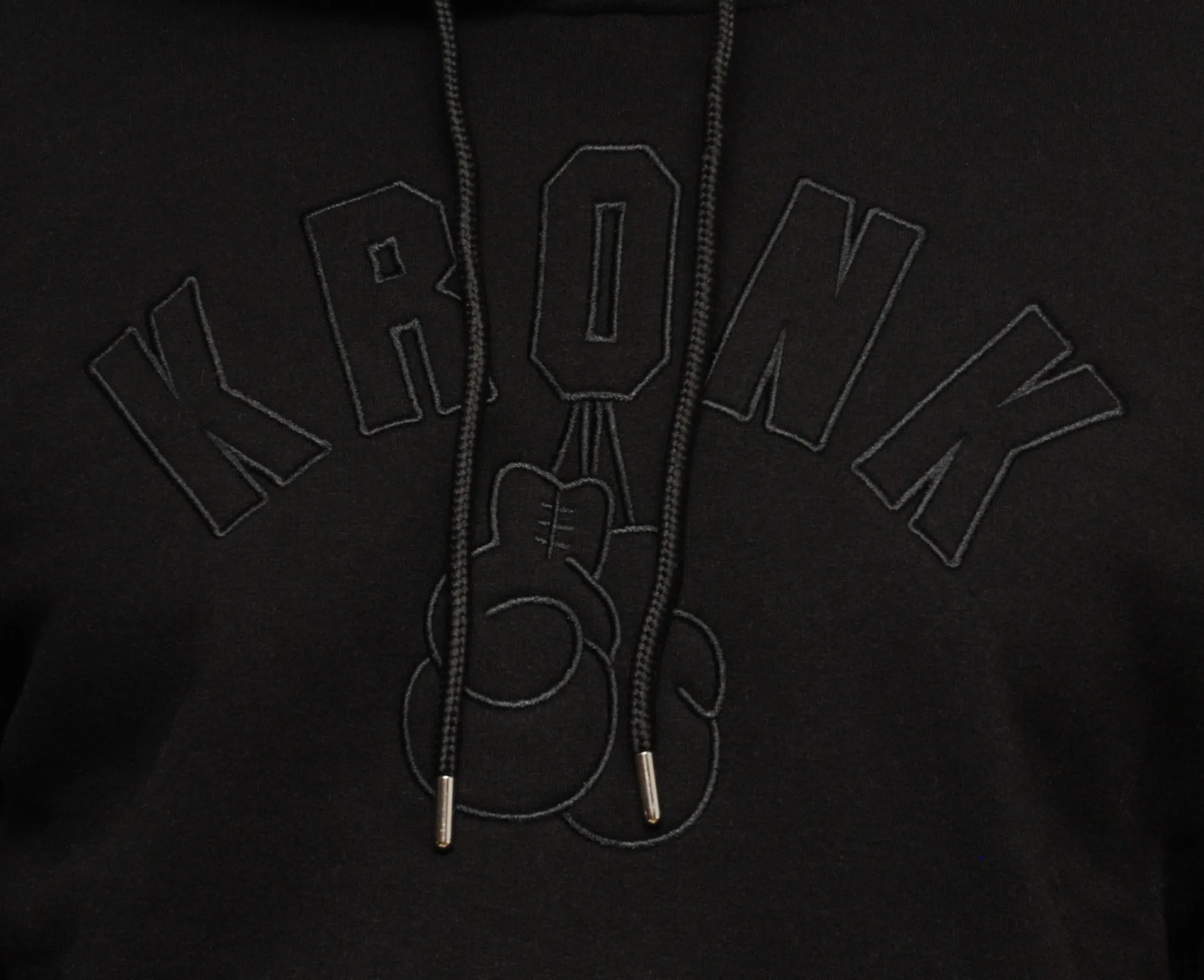 KRONK Gloves Stealth Hoodie Regular Fit Black